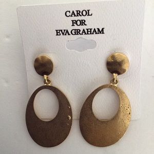 CAROL FOR EVA GRAHAM GOLDTONE BOHO EARRINGS NWT
